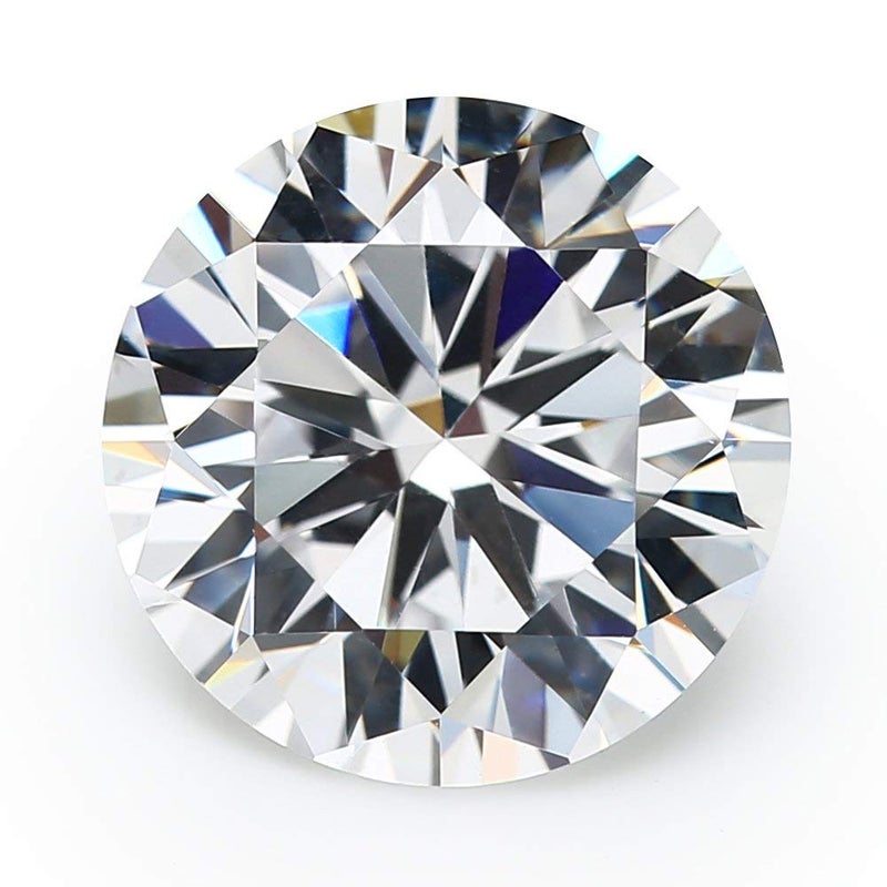 JIANGYUANGEMS 100pcs 5.5mm 5A Round Machine Cut White Cubic Zirconia Stone Loose CZ Synthetic Gemstone for Jewelry Making - Image 1